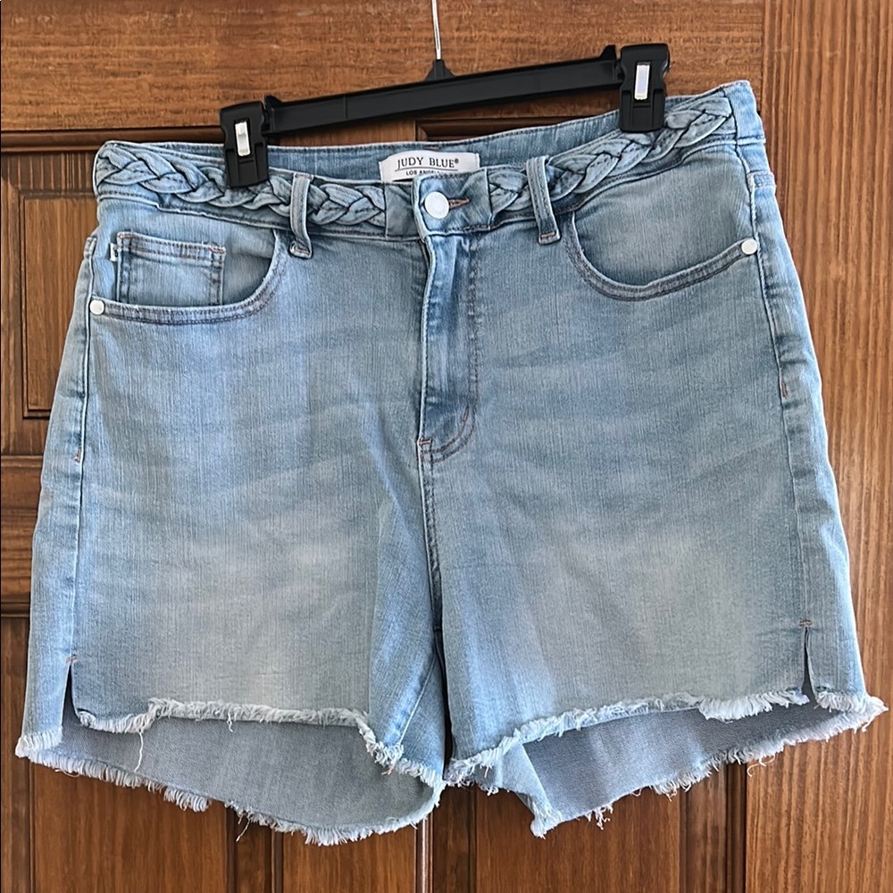 Judy Blue Women's Light Blue Denim Shorts Size 1X